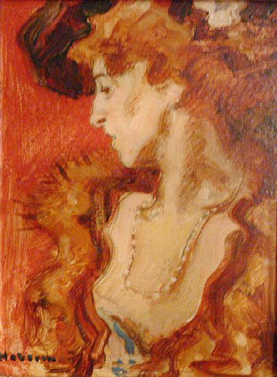 unknow artist The Red Lady or The Lady in Red. China oil painting art